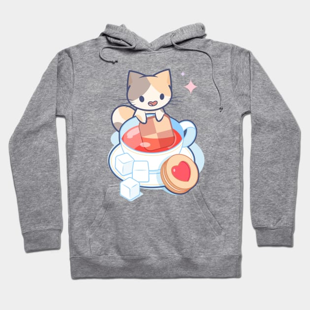 Tea Time Cat Hoodie by Everything A Cat